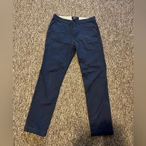 Abercrombie & Fitch Navy Blue Skinny Chinos